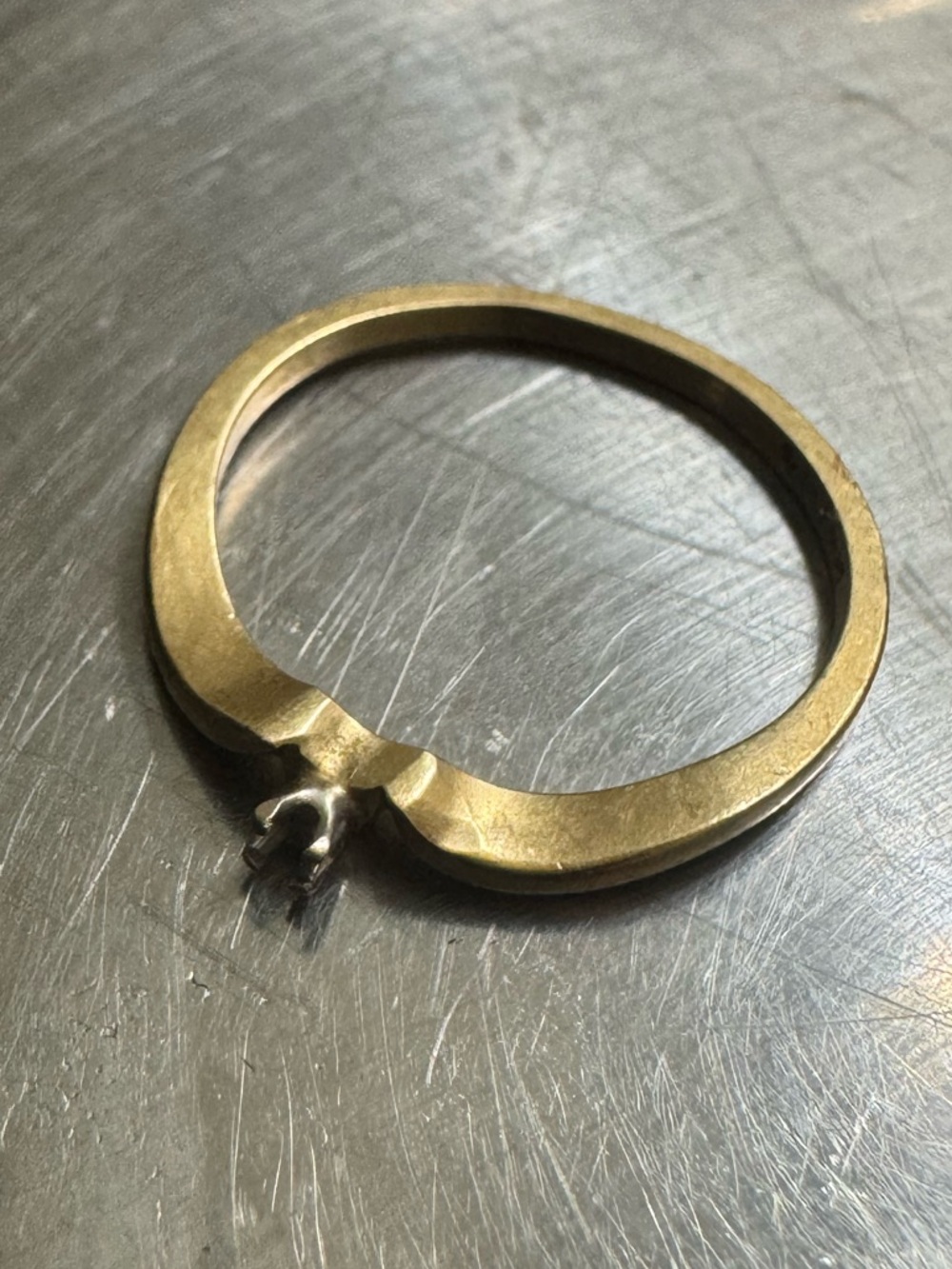Marked | 1.5g | 14KP Gold Empty Solitaire Ring Setting Size 5 - Picture 5 of 8